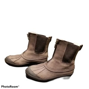 UGG Kids Leather Winter Chelsea Boots (Size 13)